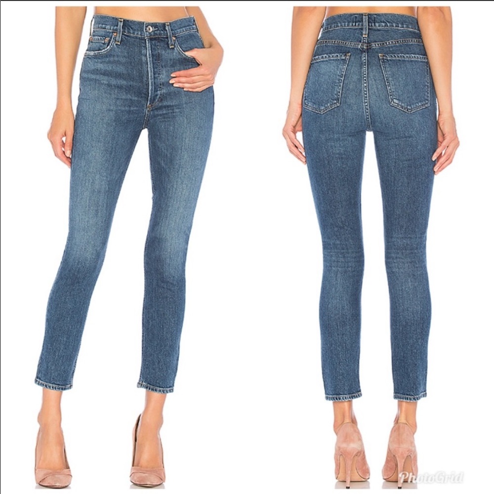 AGOLDE Nico High Rise Slim Fit Jeans in Subdued 26